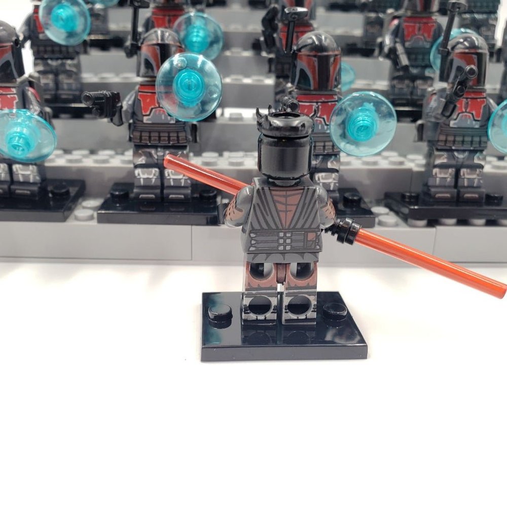 Darth Maul with Mandalorian Army Custom Mini figures, Star Wars, Minifigures - Picture 5 of 12